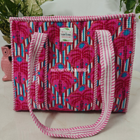 Blossom Quilted Cotton Tote Bag