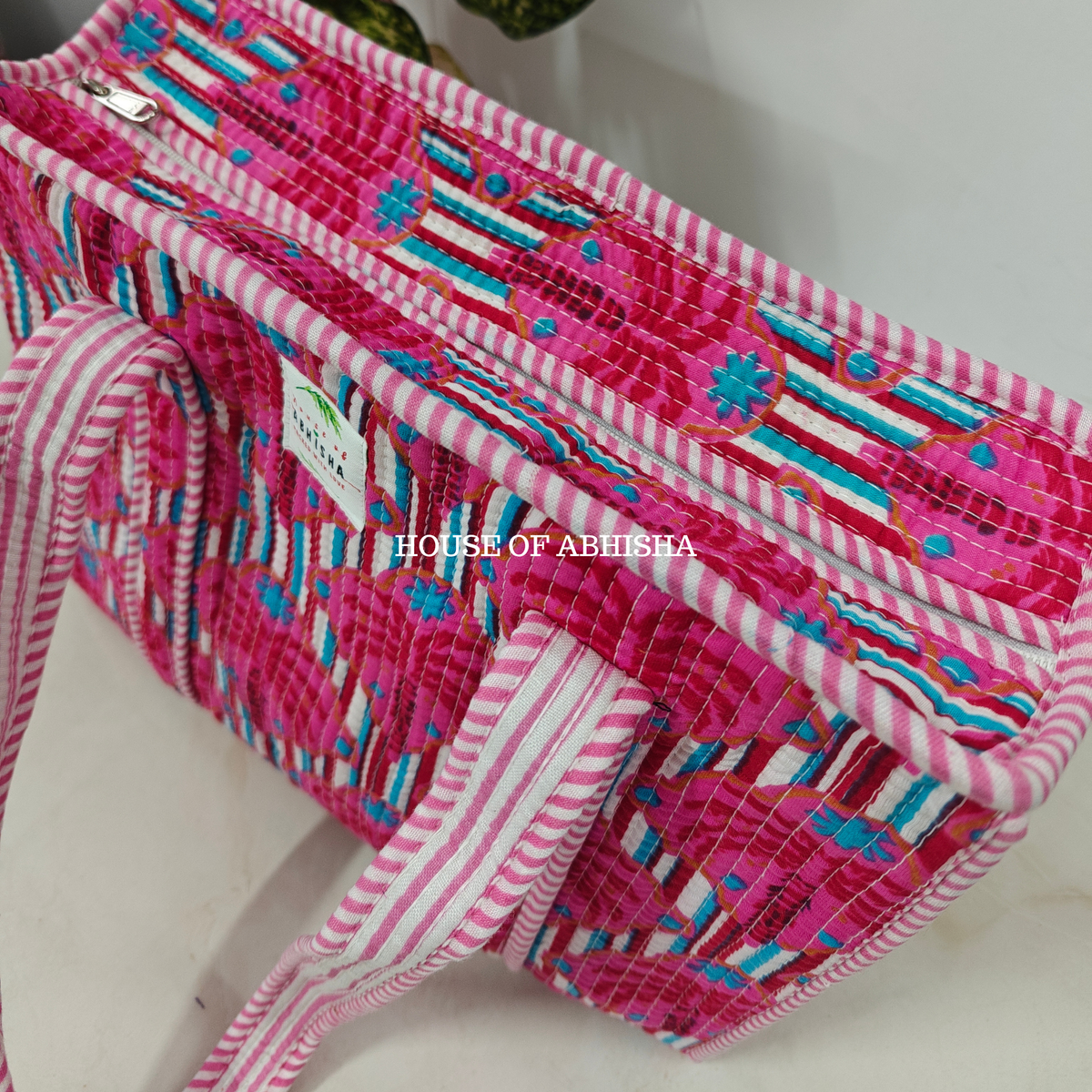 Blossom Quilted Cotton Tote Bag