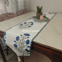 Katha Handblock Printed Quilted Reversible Table Runner