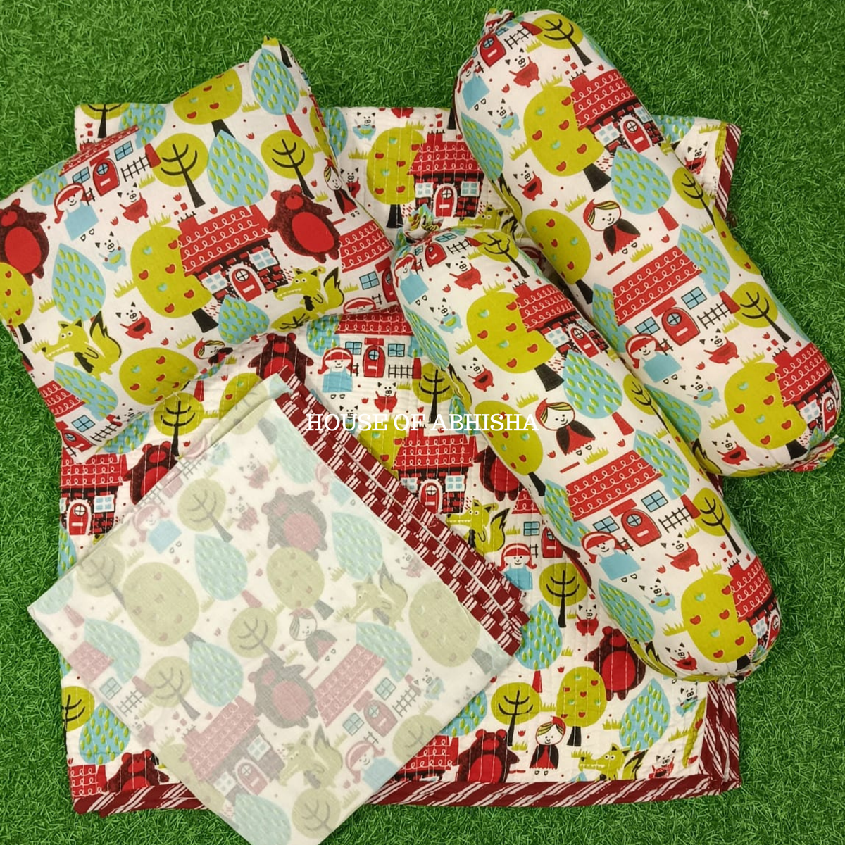 Play Time Hand Block Printed Baby Bedding Set