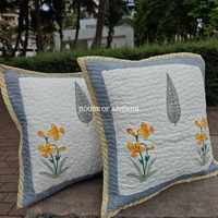 Bajra Buta Quilted Cushion Covers — Set of 2