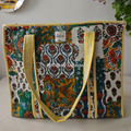 Patchwork Quilted Cotton Tote Bag