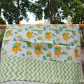 Elephant Handblock Waffle Cotton Towel