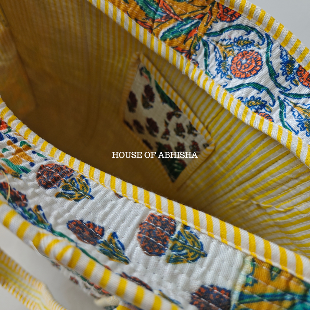 Patchwork Quilted Cotton Tote Bag