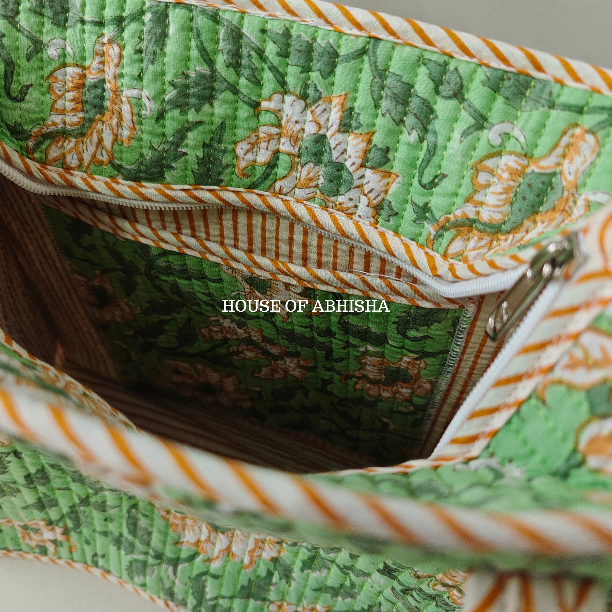 Bageecha Mini Quilted Cotton Tote Bag