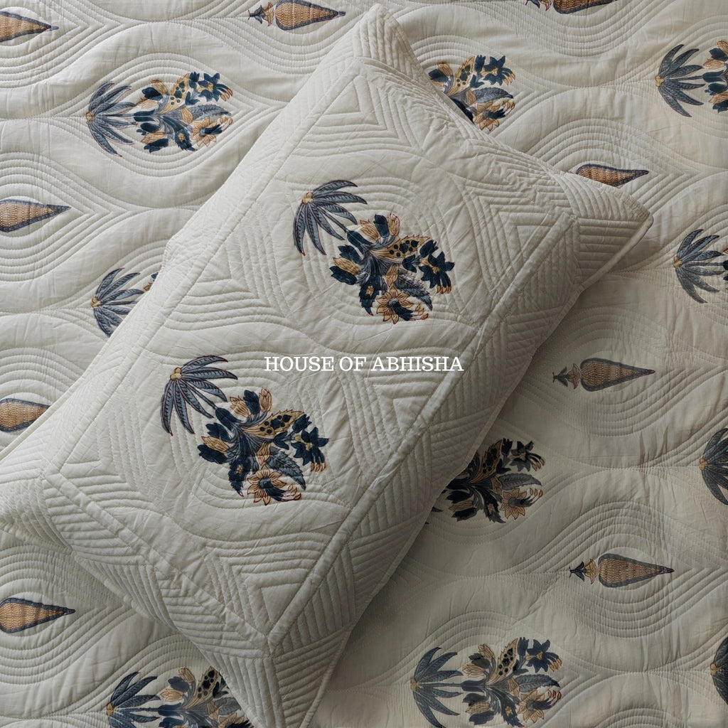 Parijaat Royal Embossed Quilted Bedcover