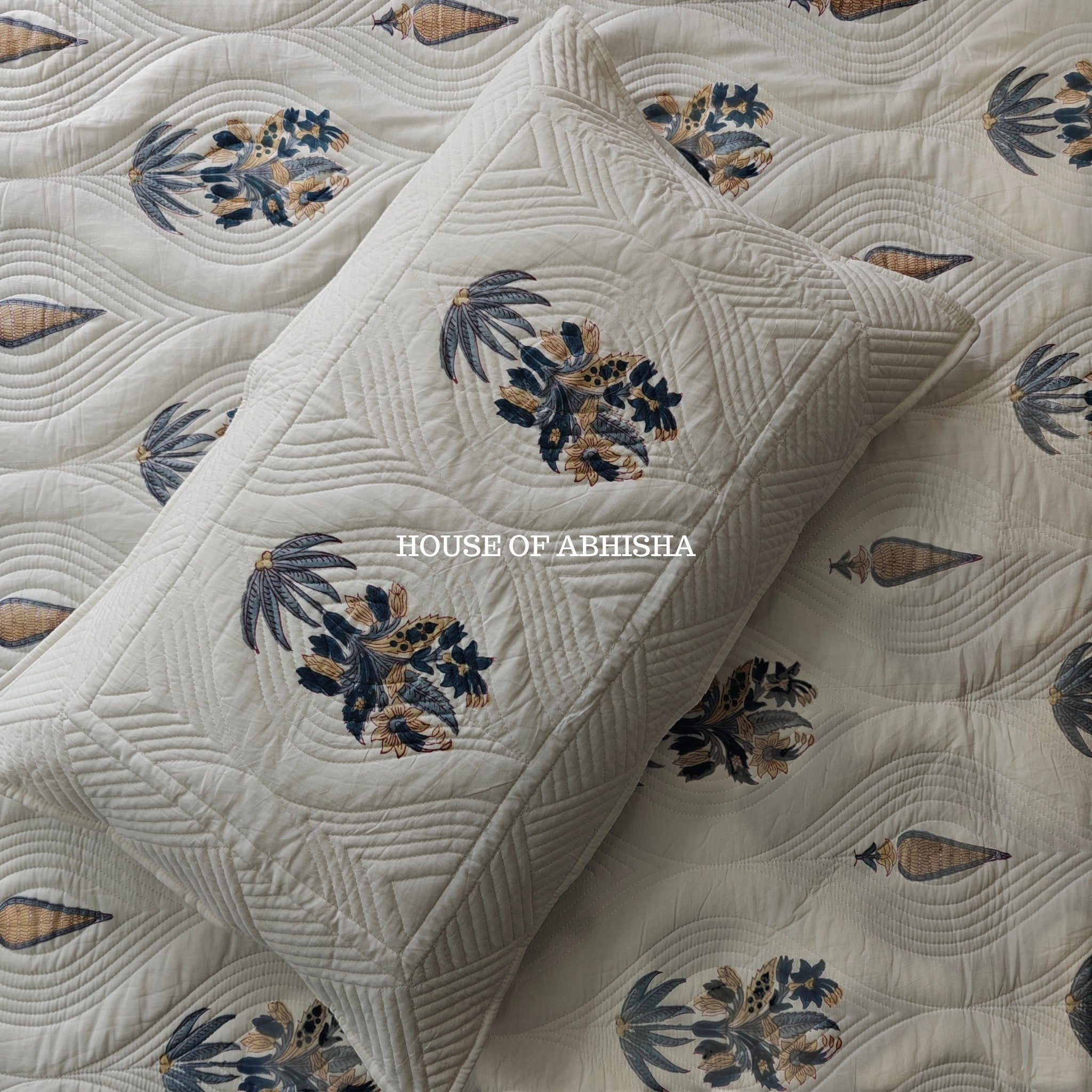 Parijaat Royal Embossed Quilted Bedcover