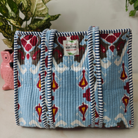 Ikat Mini Quilted Cotton Tote Bag