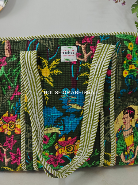 Tokyo Quilted Cotton Tote Bag