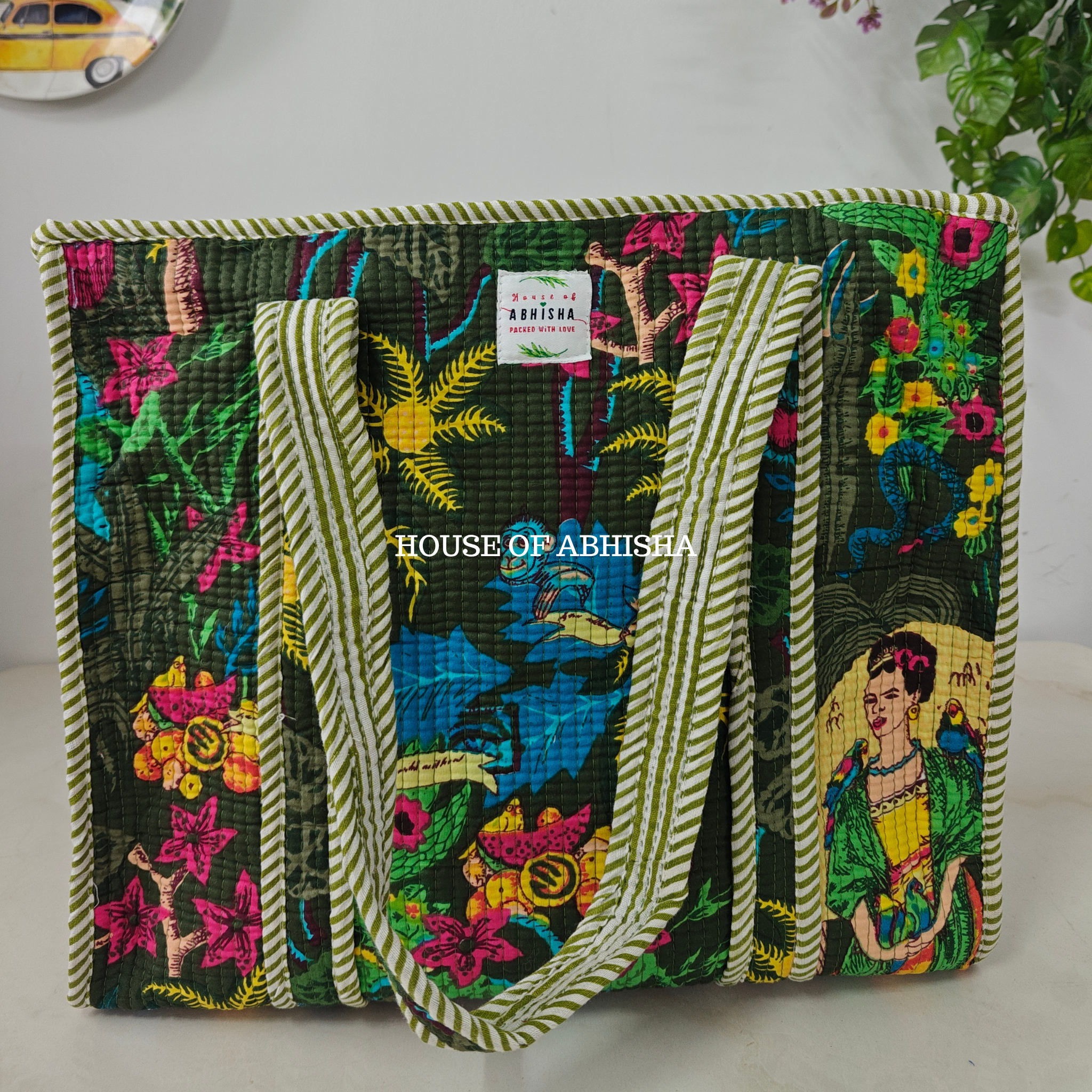 Tokyo Quilted Cotton Tote Bag