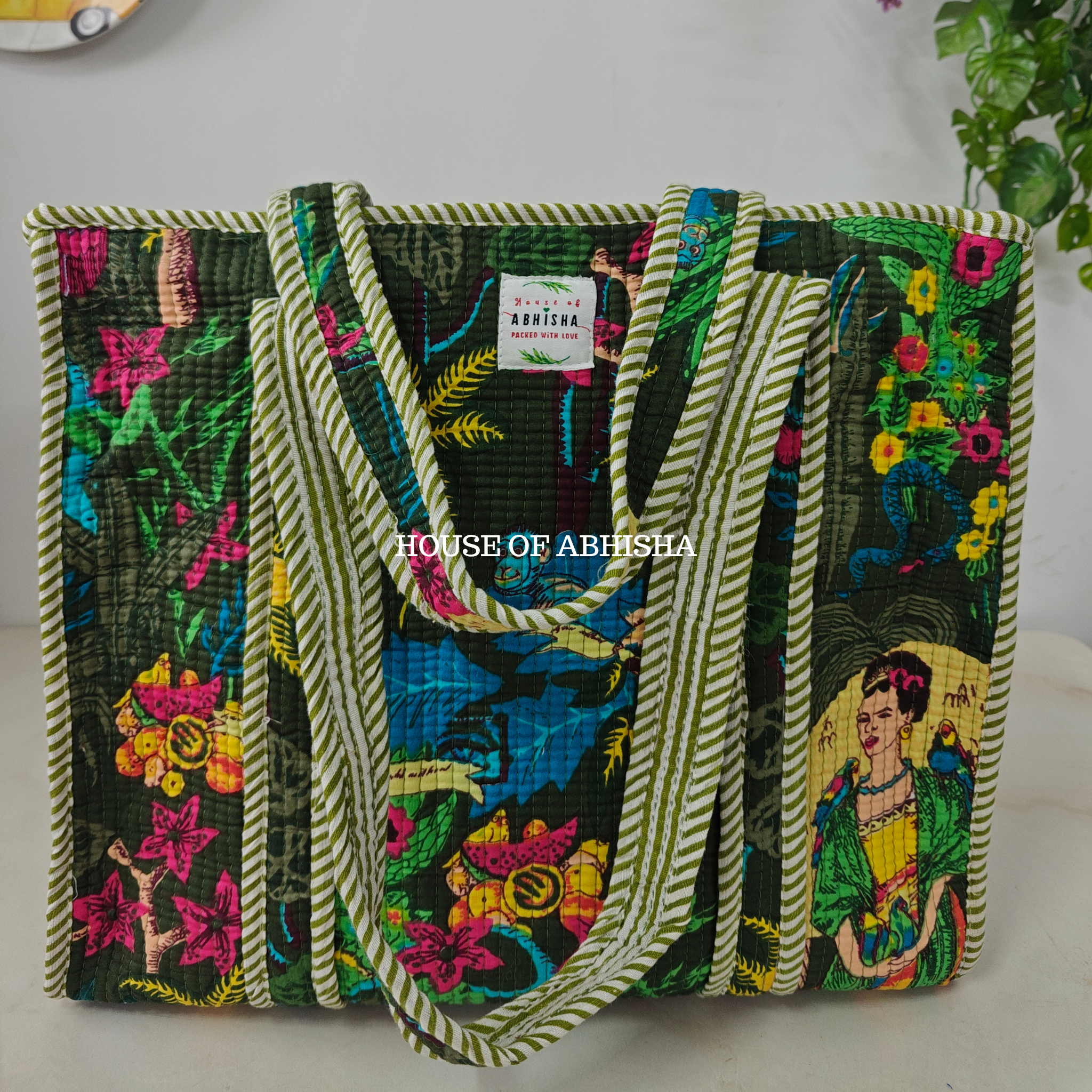 Tokyo Quilted Cotton Tote Bag