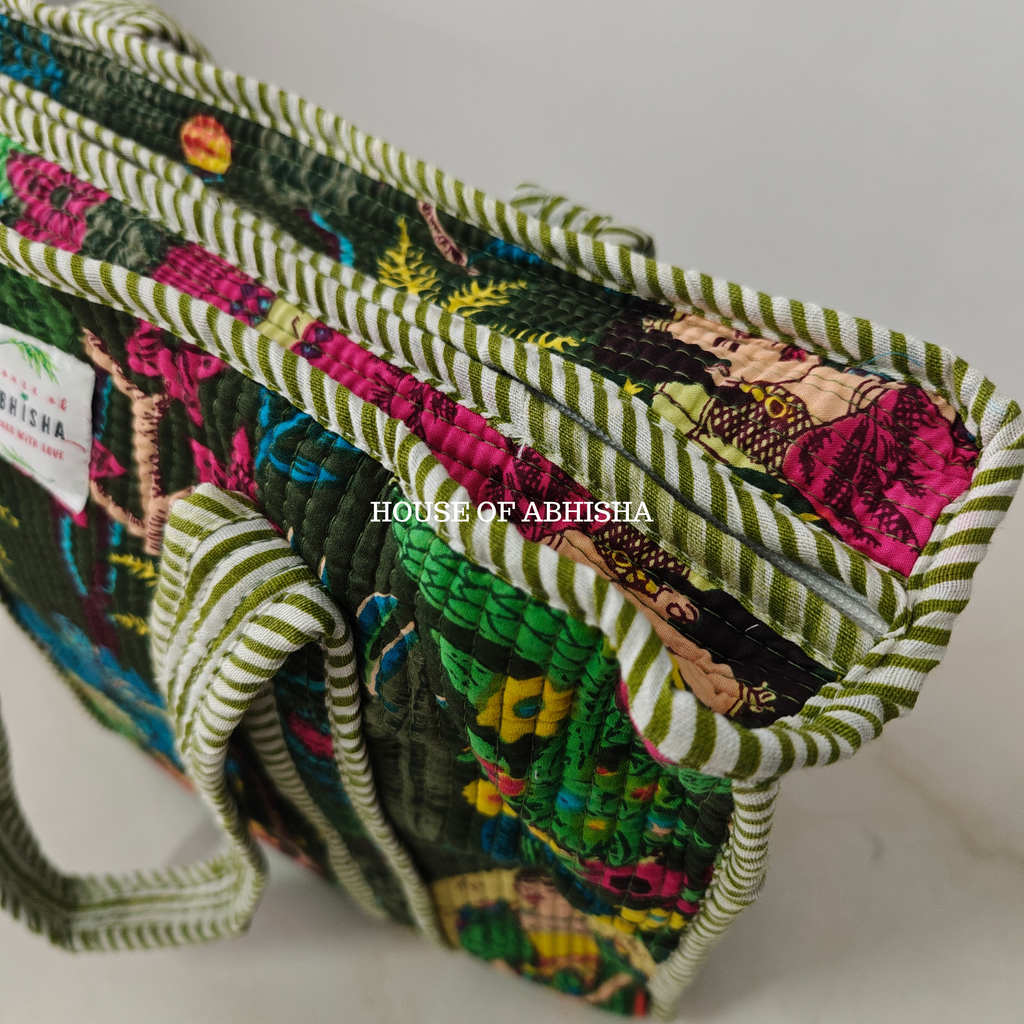 Tokyo Quilted Cotton Tote Bag
