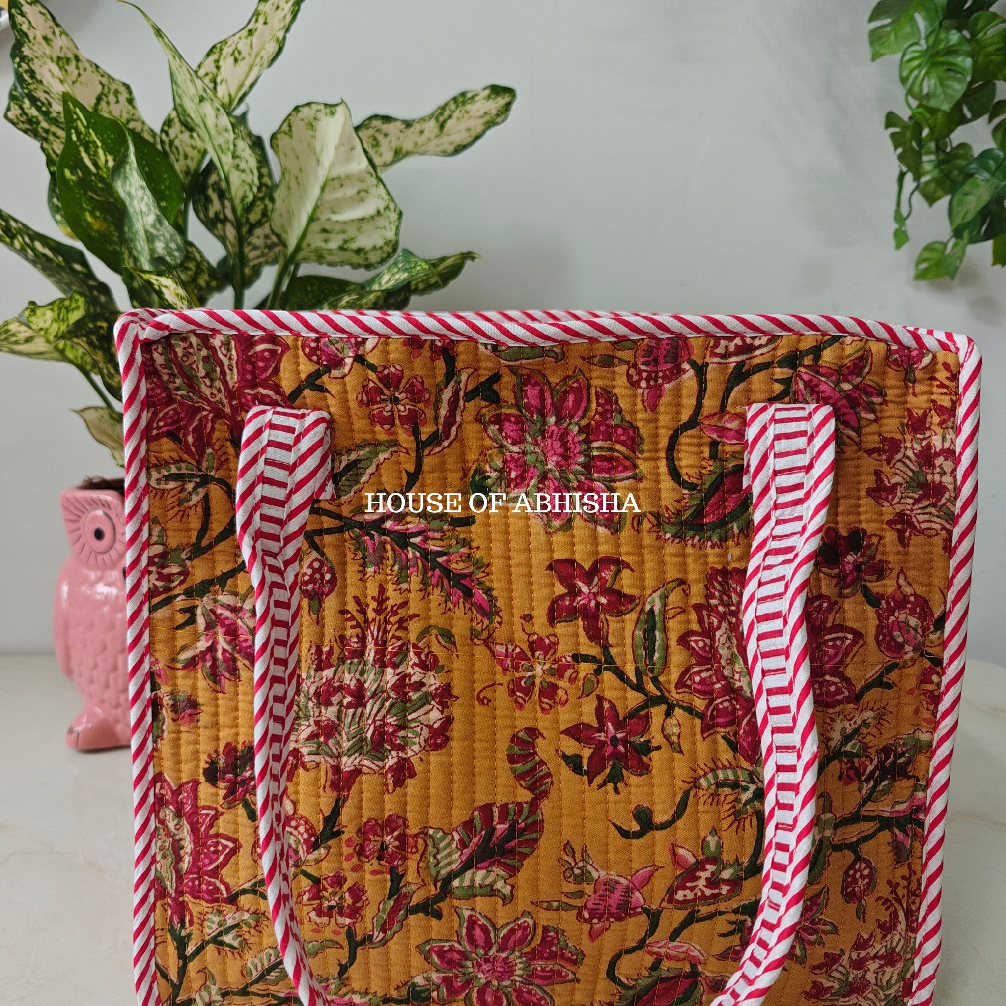 Genda Mini Quilted Cotton Tote Bag