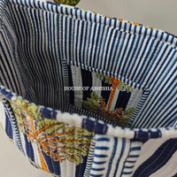 Tropical Palm Mini Quilted Cotton Tote Bag