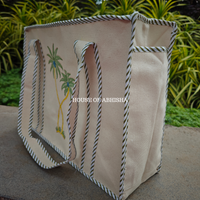 Palm Canvas Cotton Tote Bag