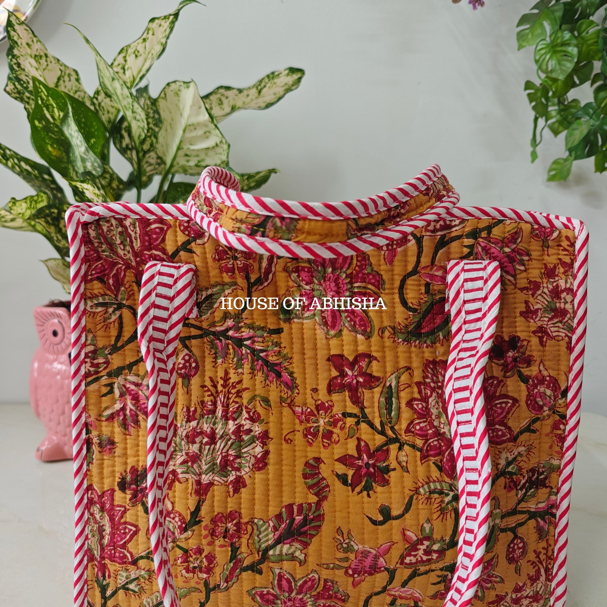Genda Mini Quilted Cotton Tote Bag