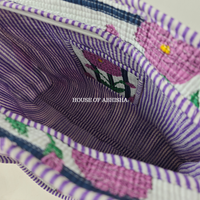 Purple Marigold Quilted Cotton Tote Bag