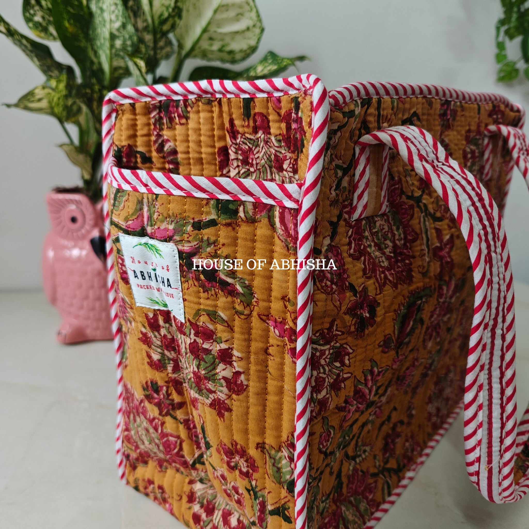 Genda Mini Quilted Cotton Tote Bag