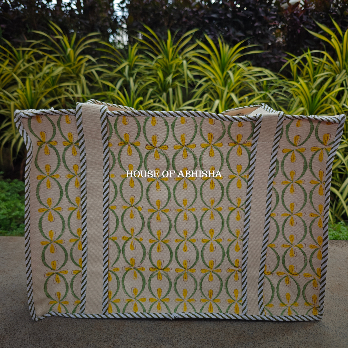 Palm Canvas Cotton Tote Bag