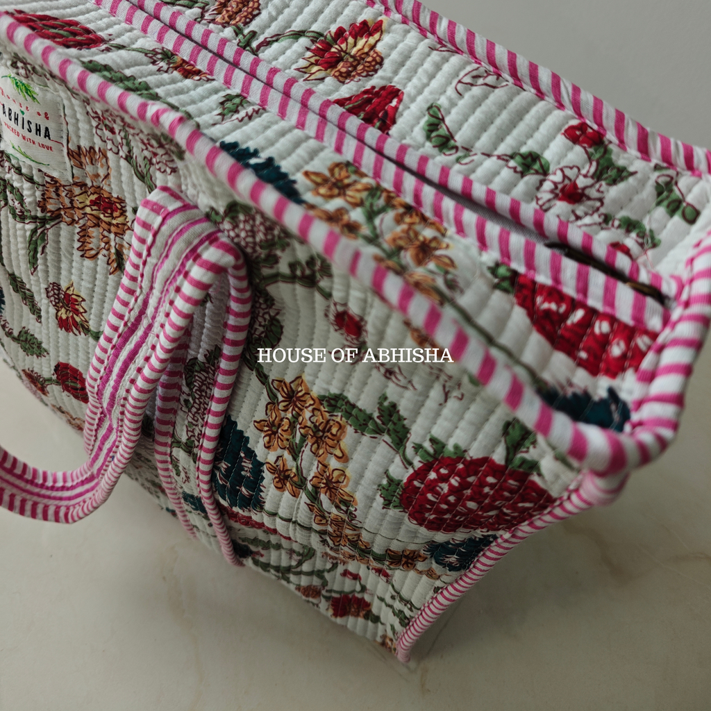 Bageecha Quilted Cotton Tote Bag