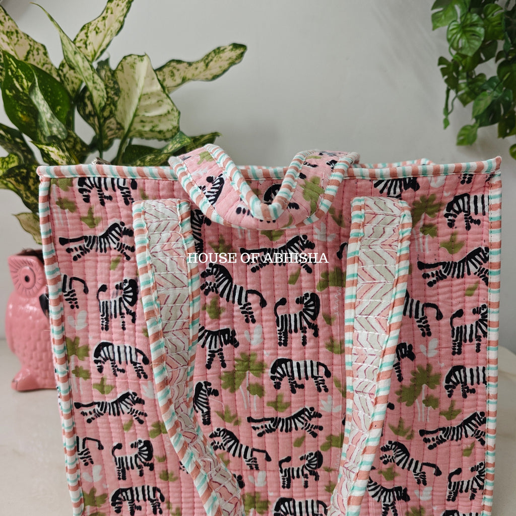 Marty Mini Quilted Cotton Tote Bag