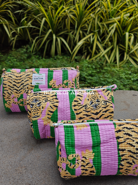 Jungle Muse Quilted Utility Pouches - Set of 3