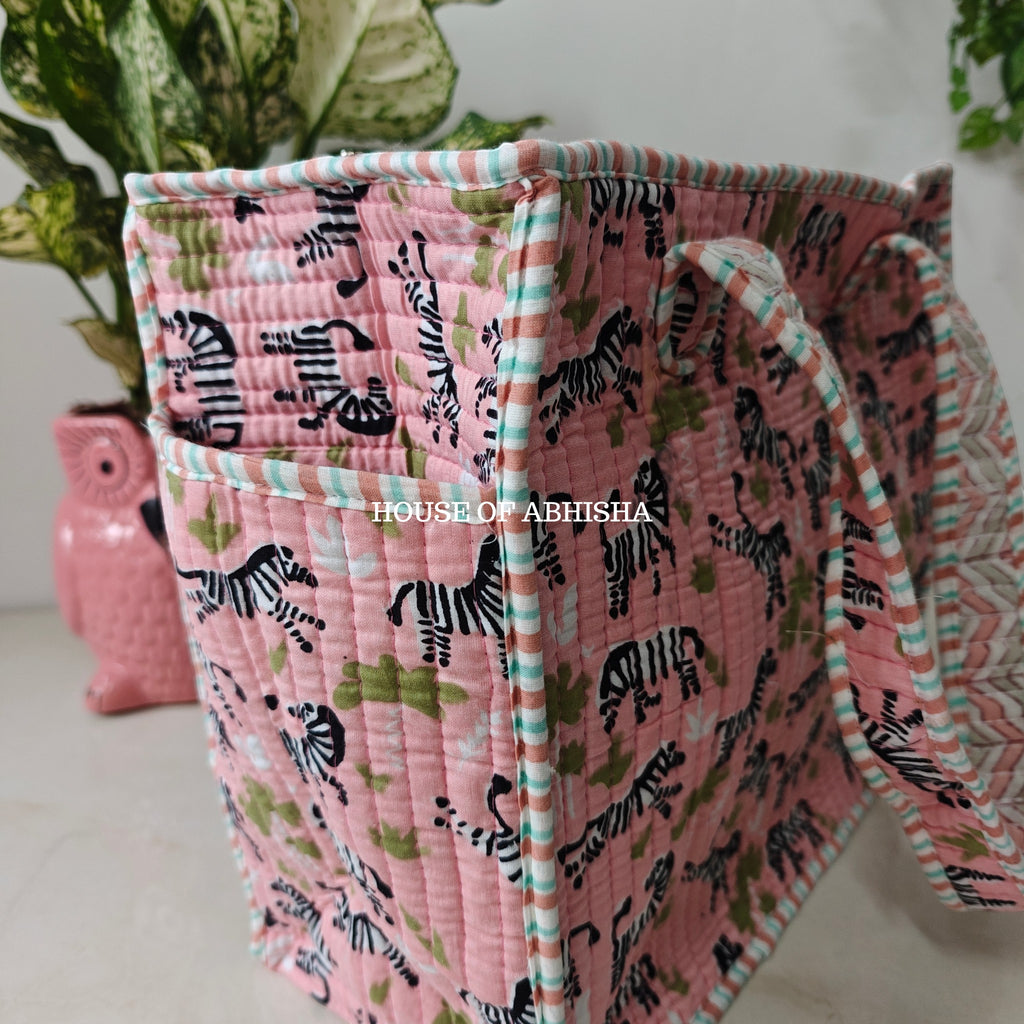 Marty Mini Quilted Cotton Tote Bag