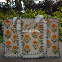 Marigold Canvas Cotton Tote Bag