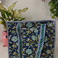 Iris Mini Quilted Cotton Tote Bag