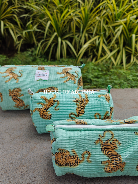 Vanya Trio Quilted Utility Pouches - Set of 3