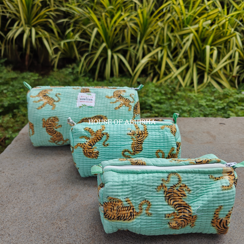 Vanya Trio Quilted Utility Pouches - Set of 3