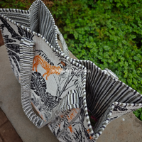 Hidden Grove Quilted Cotton Tote Bag