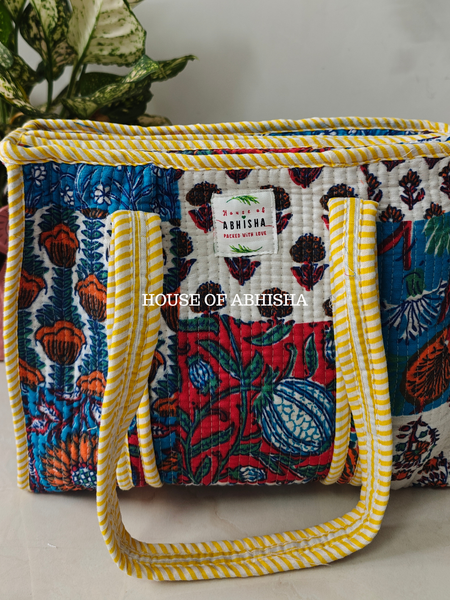 Zodiac Mini Quilted Cotton Tote Bag