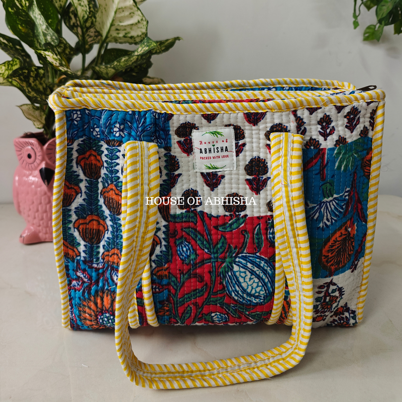 Zodiac Mini Quilted Cotton Tote Bag