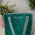 Leafy Mini Quilted Cotton Tote Bag