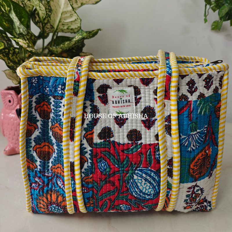 Zodiac Mini Quilted Cotton Tote Bag