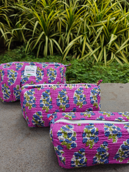 Gulmira Quilted Utility Pouches - Set of 3