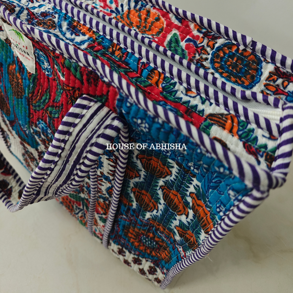 Patchwork Quilted Cotton Tote Bag
