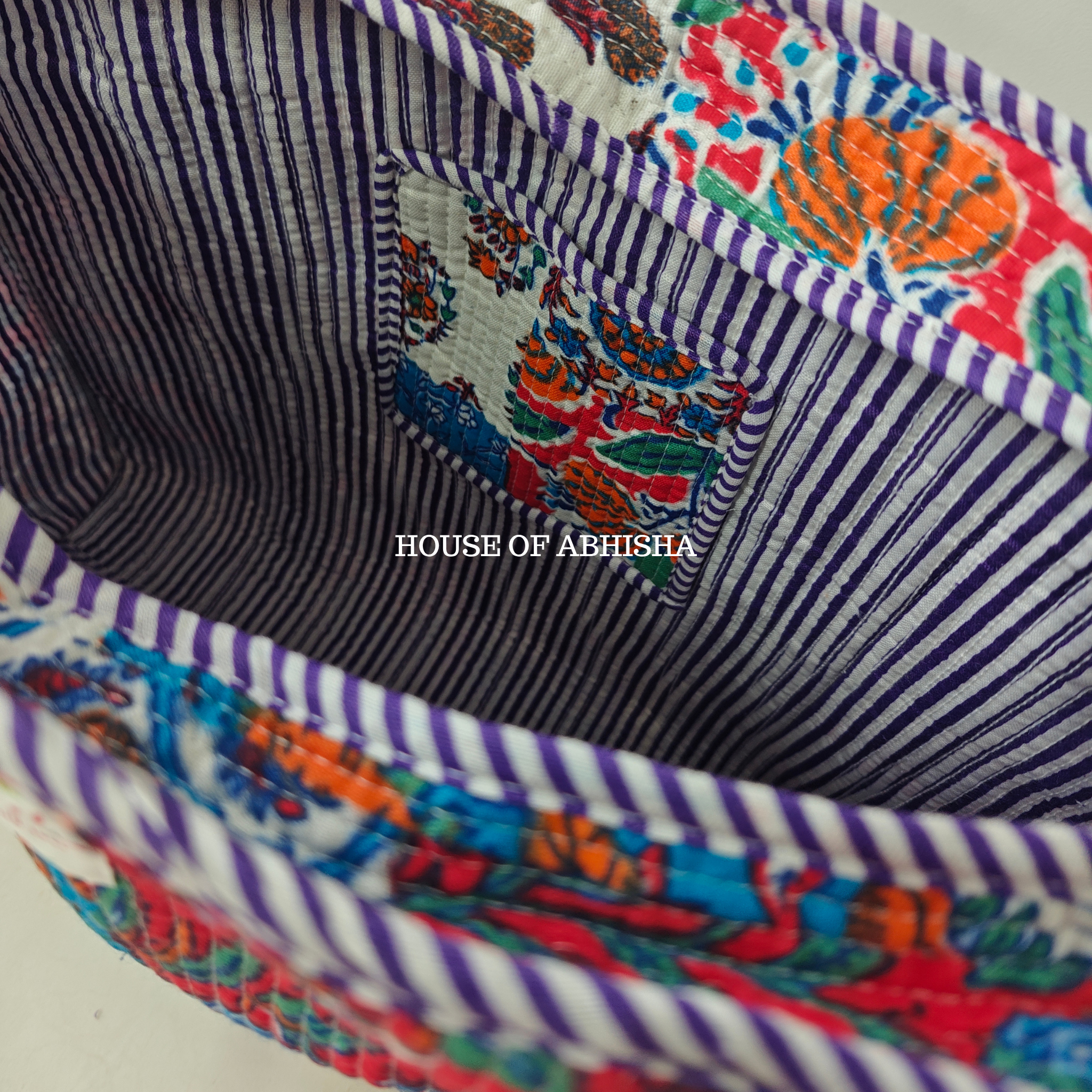 Patchwork Quilted Cotton Tote Bag
