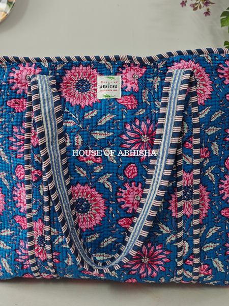 Aurum Quilted Cotton Tote Bag