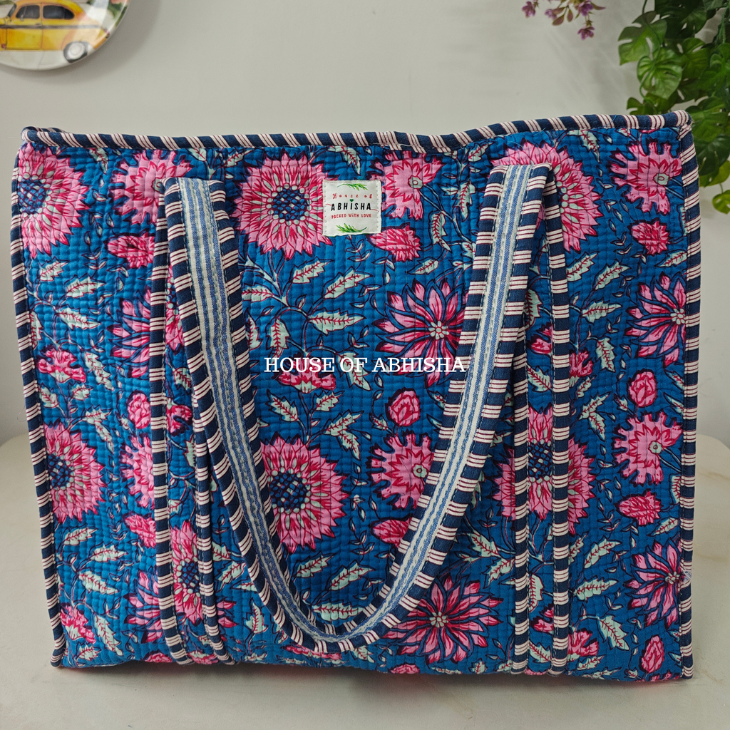 Aurum Quilted Cotton Tote Bag