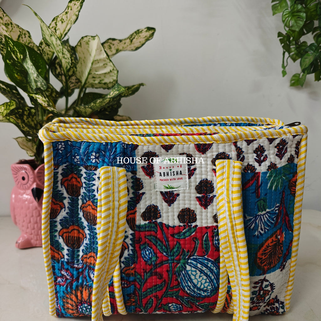 Zodiac Mini Quilted Cotton Tote Bag