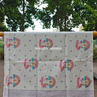 Unicorn Handblock Waffle Cotton Towel