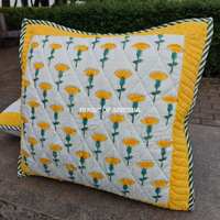 Marigold Quilted Cushion Covers — Set of 2