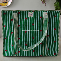 Noor Quilted Cotton Tote Bag