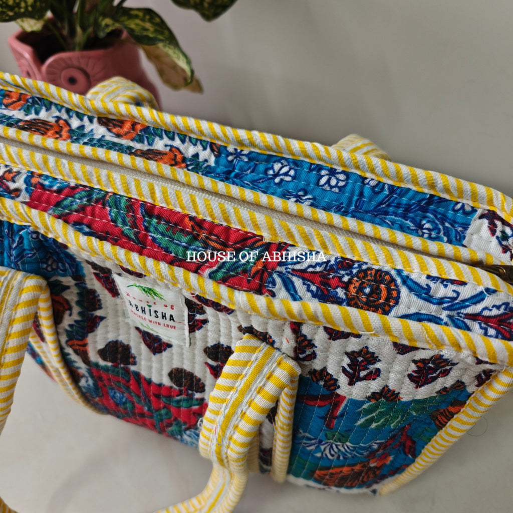 Zodiac Mini Quilted Cotton Tote Bag