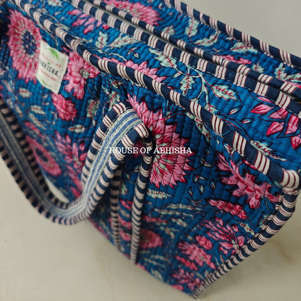 Aurum Quilted Cotton Tote Bag