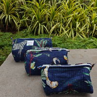 Wild Whimsy Quilted Utility Pouches - Set of 3