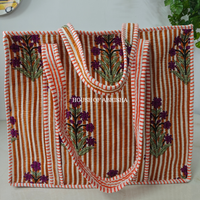 Guldasta Quilted Cotton Tote Bag