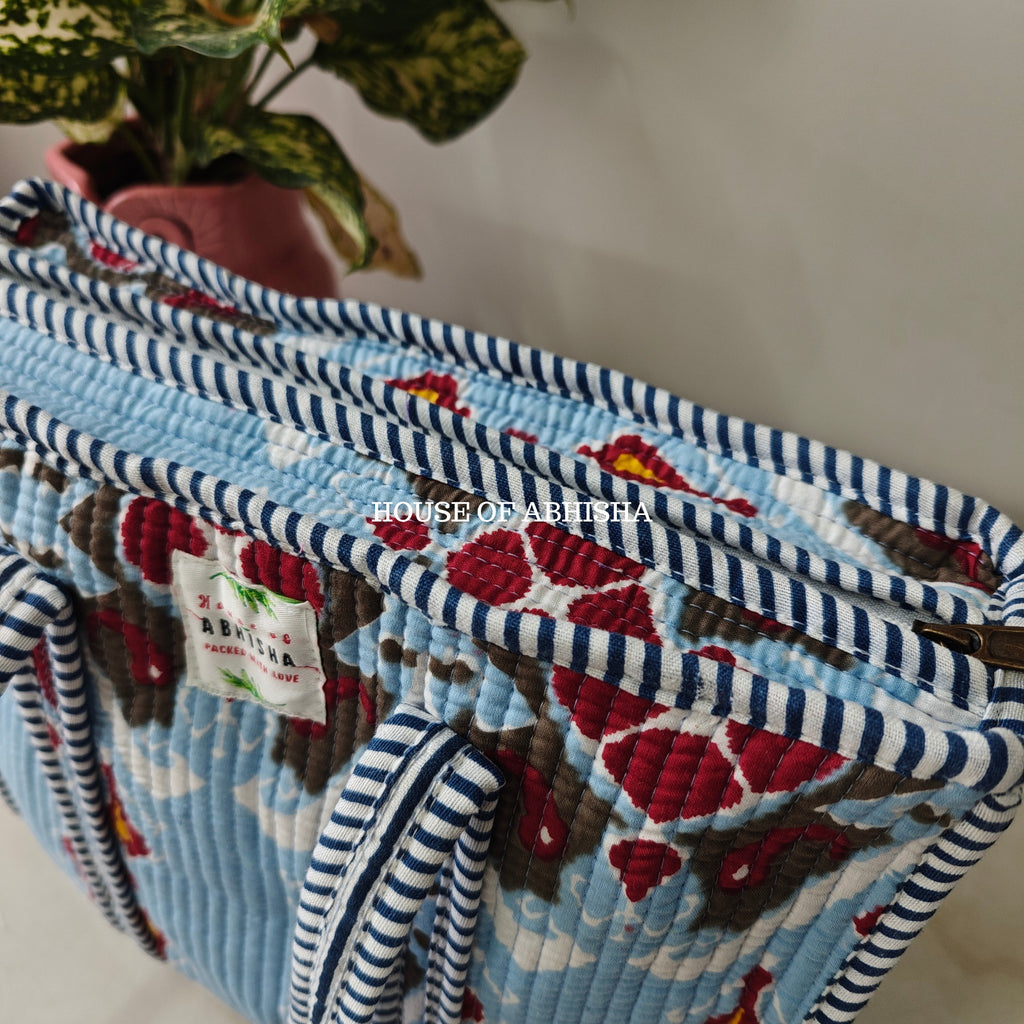 Ikat Mini Quilted Cotton Tote Bag